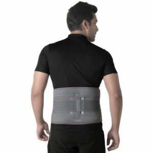 Eco Frame Back Support | Provides Firm Support To The Lumbar Spine & Locks Movement (Grey)
