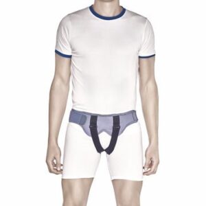 Hernia Belt With Double Pad | Provides Moderate Support To The Weak Herniated Muscles (Grey)