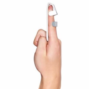 Finger Splint - Baseball | Provides Firm Support To The Dip Joint Of The Finger (Silver)