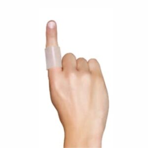 Silicone Finger Ring Regular | Supports Weak Finger & Prevents Injury Of The Fingers During Sports (Grey)