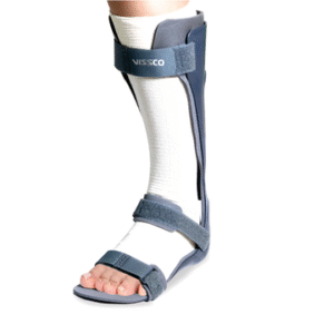 Foot Drop Support With Padding, For Peroneal Nerve Palsy, Free Stockinette, Lightweight (Grey)