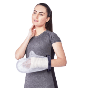 Cast Cover For Left & Right Hand| Protects Bandage From Water Exposure During Bath & Shower (Grey)