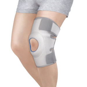 Neoprene Knee Cap | Ideal Mild Support For Free Knee Movement | Color- Grey (Single Piece)