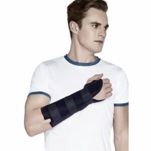 Elastic Wrist Support (21cms) | Provides Firm Support For Colles Fracture | Wrist Support To Stabilize (Black)