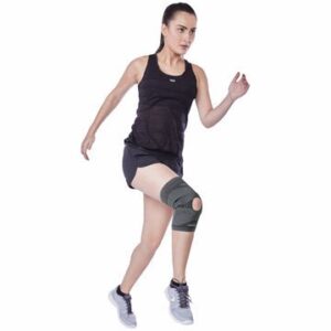 Knee Cap With Open Patella |Ideal Mild Support To Reduce Pressure On Patella & Provide Pain Relief | Color - Grey (Single Piece)