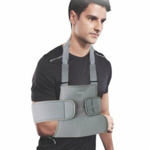 Shoulder Immobilizer | Provides Firm Support For Shoulder Dislocation & Relieves Pain (Grey)