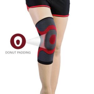 3D Knee Cap With Donut Padding | Provides Optimum Knee Compression And Mild Support For Free Knee Movement | Color - Multicolor (Single Piece)