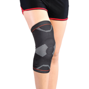 Patella & Ligament Assisted Knee Support With Silicone Pressure Pad | Provides Optimum Compression And Support For Knee Pain Relief | Color - Black (Single Piece)