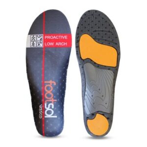 Footsol Shoe Insoles For Low Arch, Flat Feet, Insoles For Heel Pain, Over-Pronation